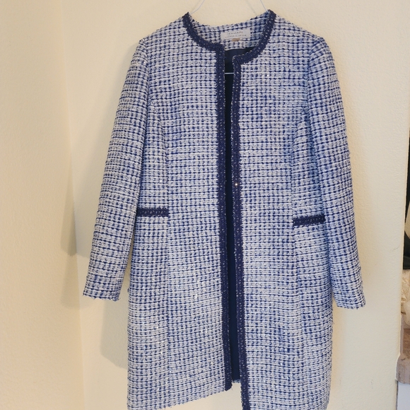 Tahari Bouclé Topper Jacket & Sheath Dress - Picture 10 of 15